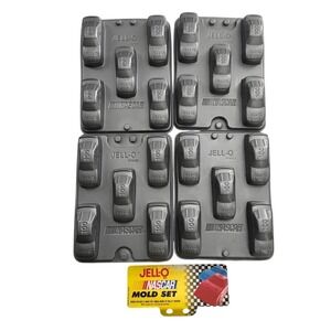 Vintage Jell-O NASCAR Mold Set Race Car Jigglers Promo 90s Gelatin Jello Dessert